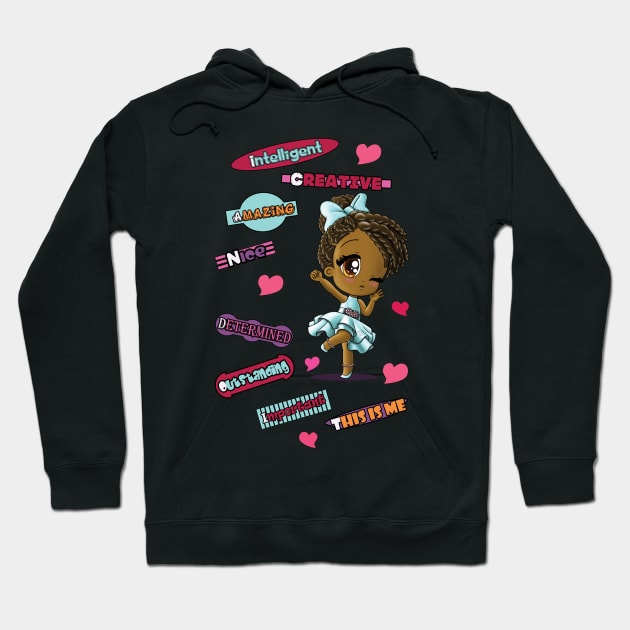 African American Girl Hoodie by treasured-gift